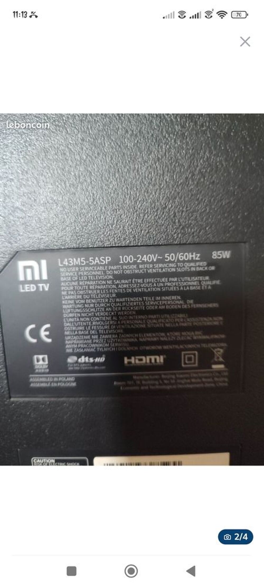 Tv Xiaomi 43" Photos/Video/TV
