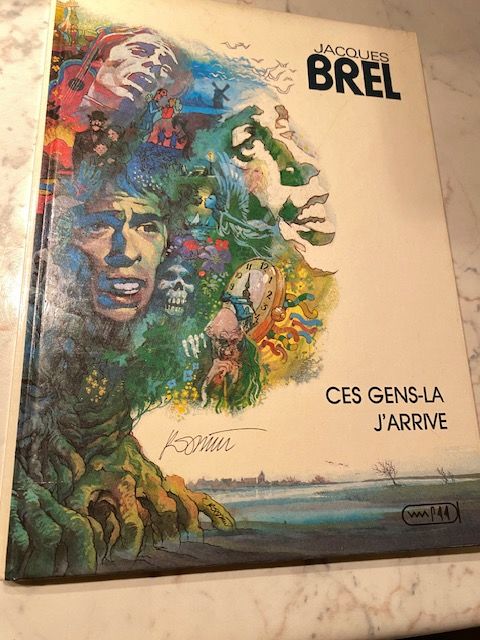 deux volumes des chantons de Jacques Brel�: illustration de 44 Cr�teil (94)