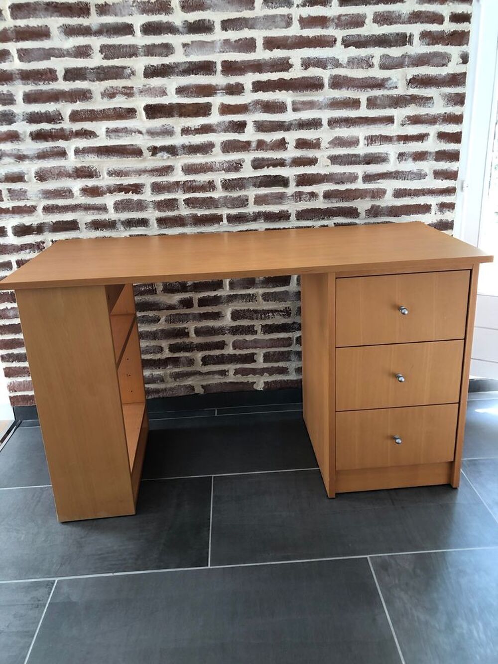 Bureau Habitat couleur ch&ecirc;ne Meubles