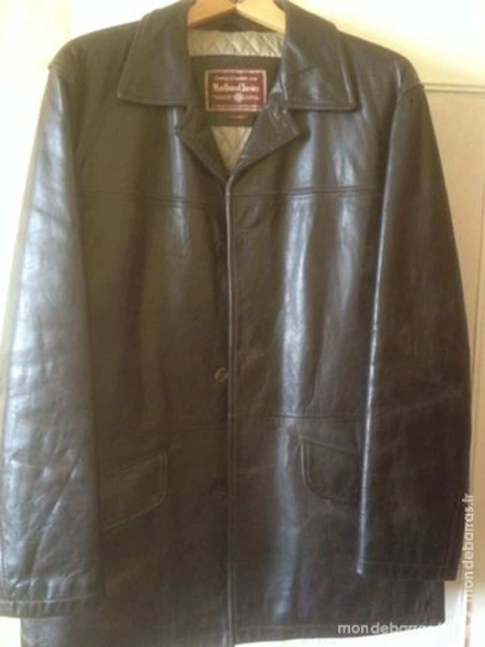 veste cuir Marlboro XL Vêtements