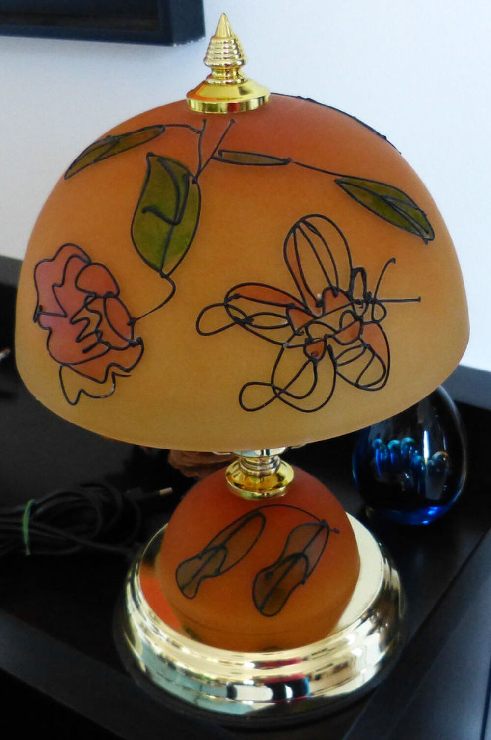 Lampe &agrave; poser style Daum D�coration