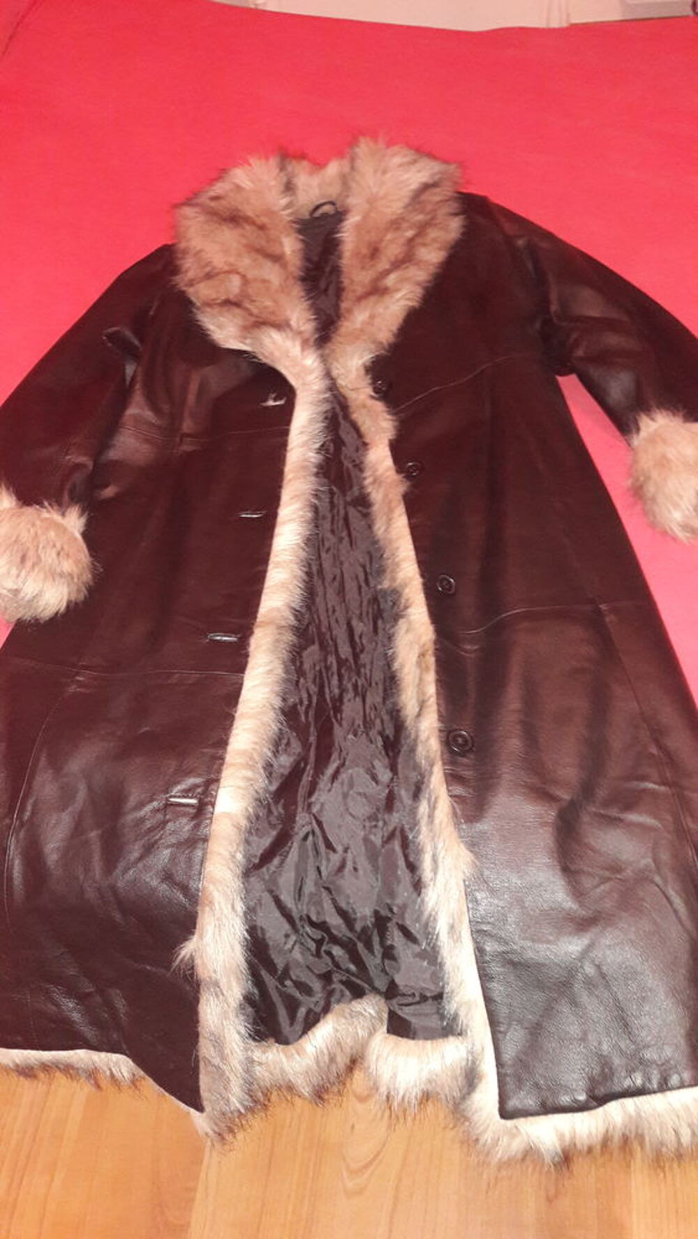 manteau cuir Vtements