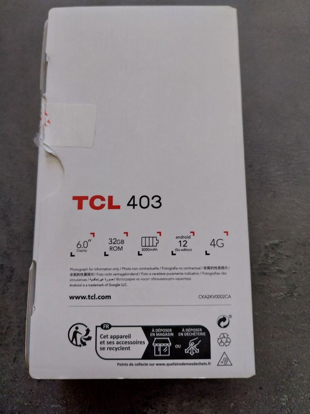 Smartphone TCL 403 Neuf Jamais utilis&eacute; BOUYGUES Téléphones et tablettes