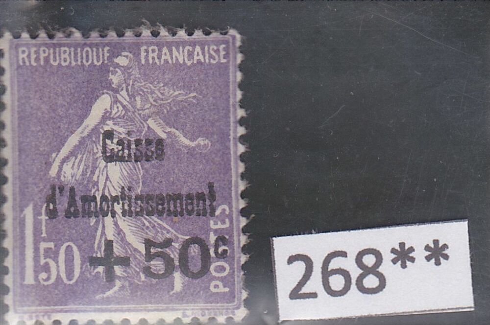 Timbre france neuf xx sans charniere 268 