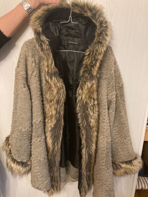 Manteau d'hiver en fourrure synthtique avec capuche 0 Dimoz (38)