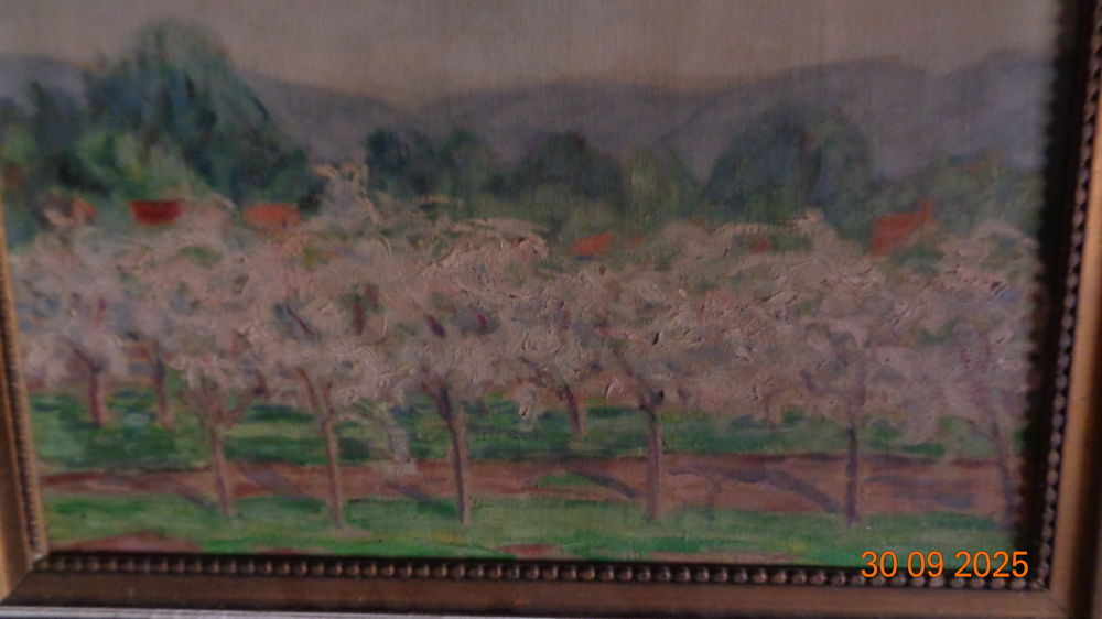 Huile sur toile dat&eacute;e et sign&eacute;e Thalia Malcom 1925 Décoration