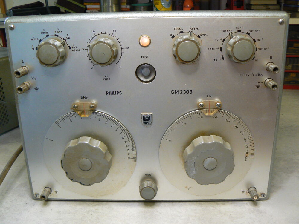 Philips GM6020 volt m&egrave;tre, GM2308 et GM2308 oscillateur BF Audio et hifi