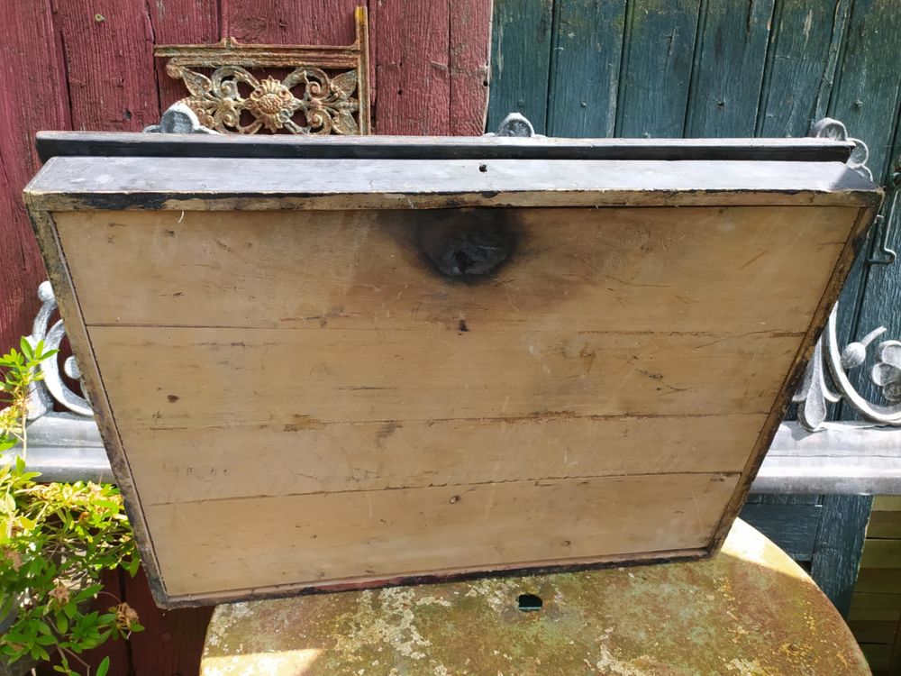 Ancien Meuble &Eacute;critoire Pupitre Bureau Bois Noirci 
Meubles