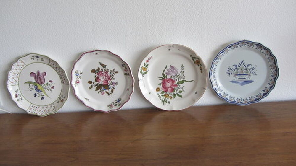 Assiettes en fa&Iuml;ence Décoration
