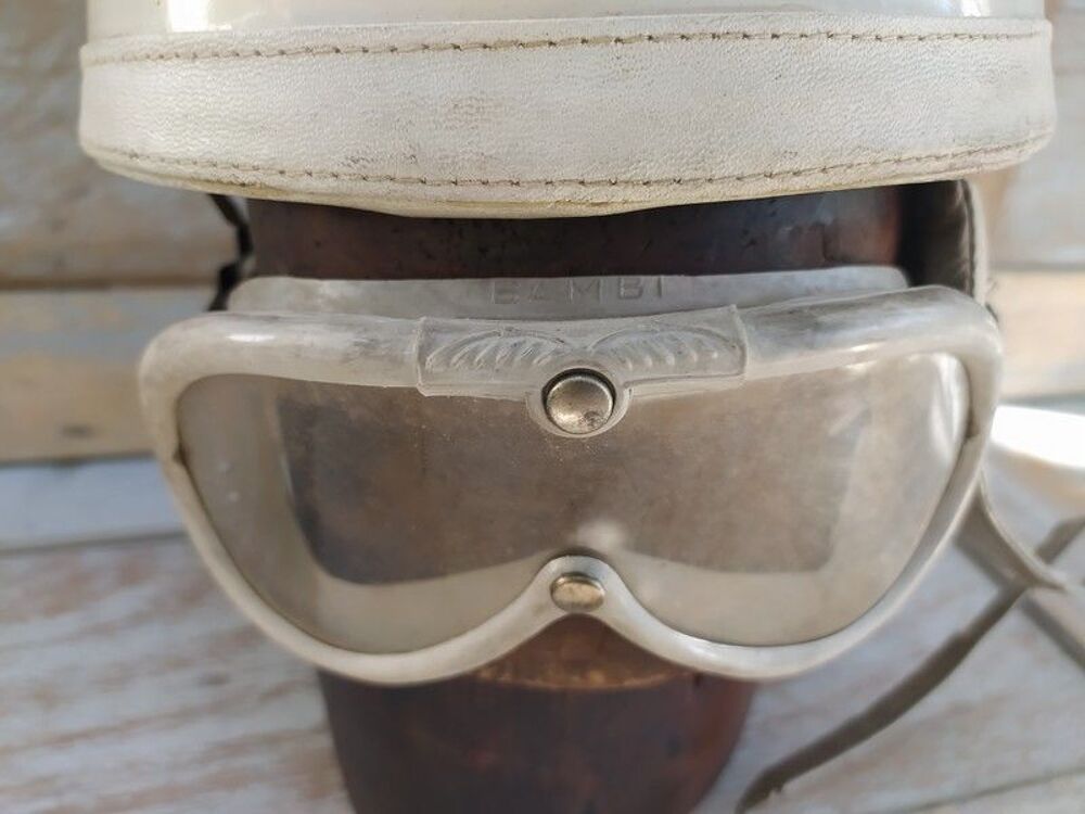Casque Bayard Lunettes Moto Mobylette Scooter Solex Vintage 