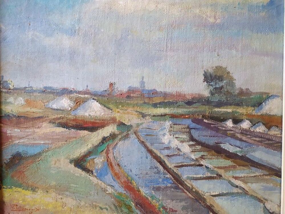  Ancien Tableau Marais Salants Le Croisic Gu&eacute;rande
Décoration
