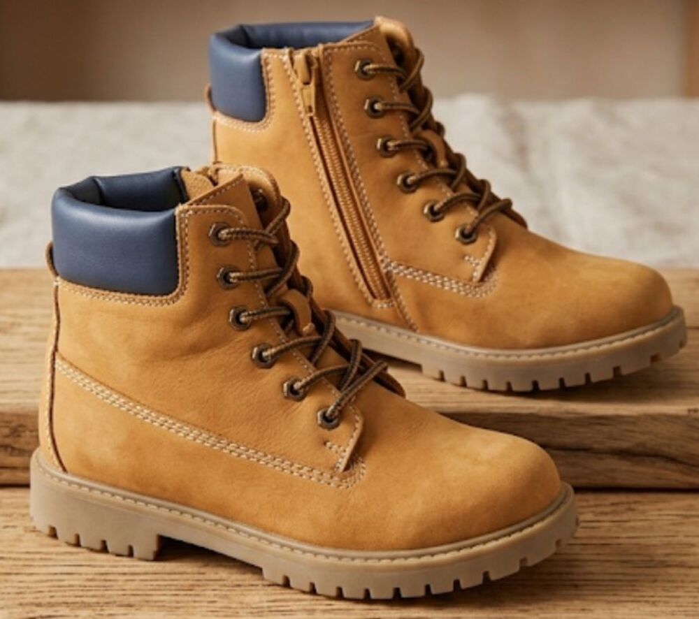 Bottines en cuir camel Pointure 34 Chaussures
