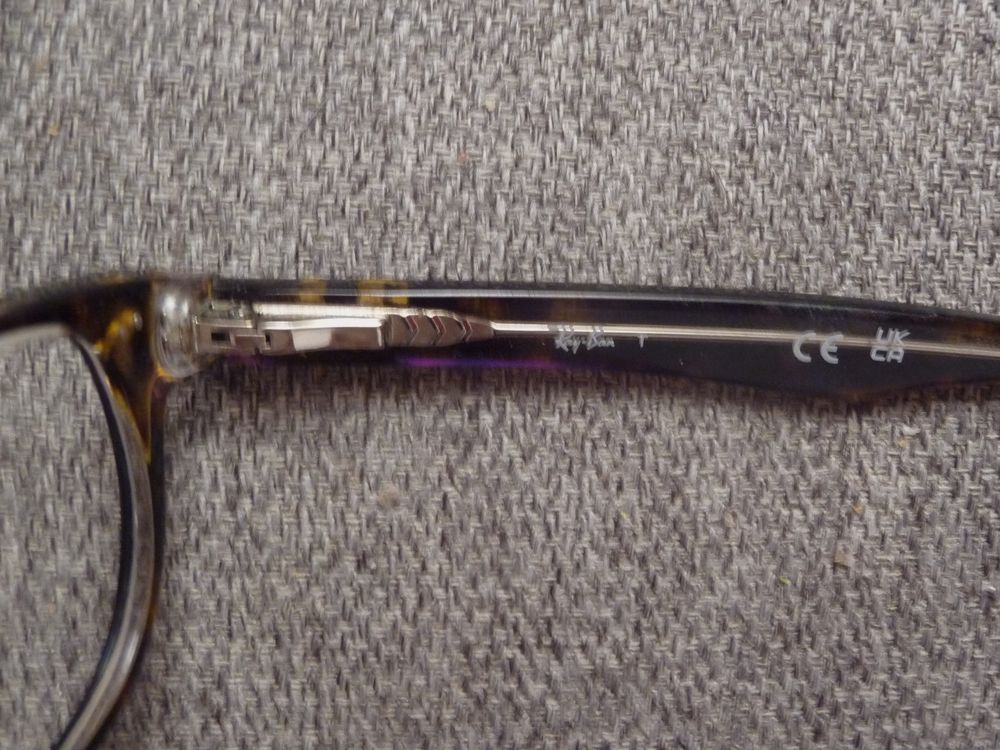 Monture/ Lunette de Vue Rectangle Plastique Marron- Ray Ban Bijoux et montres