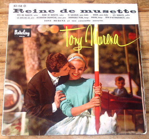 TONY MURENA - 33t / 25cm Accordéon - REINE DE MUSETTE - BIEM 12 Tourcoing (59)