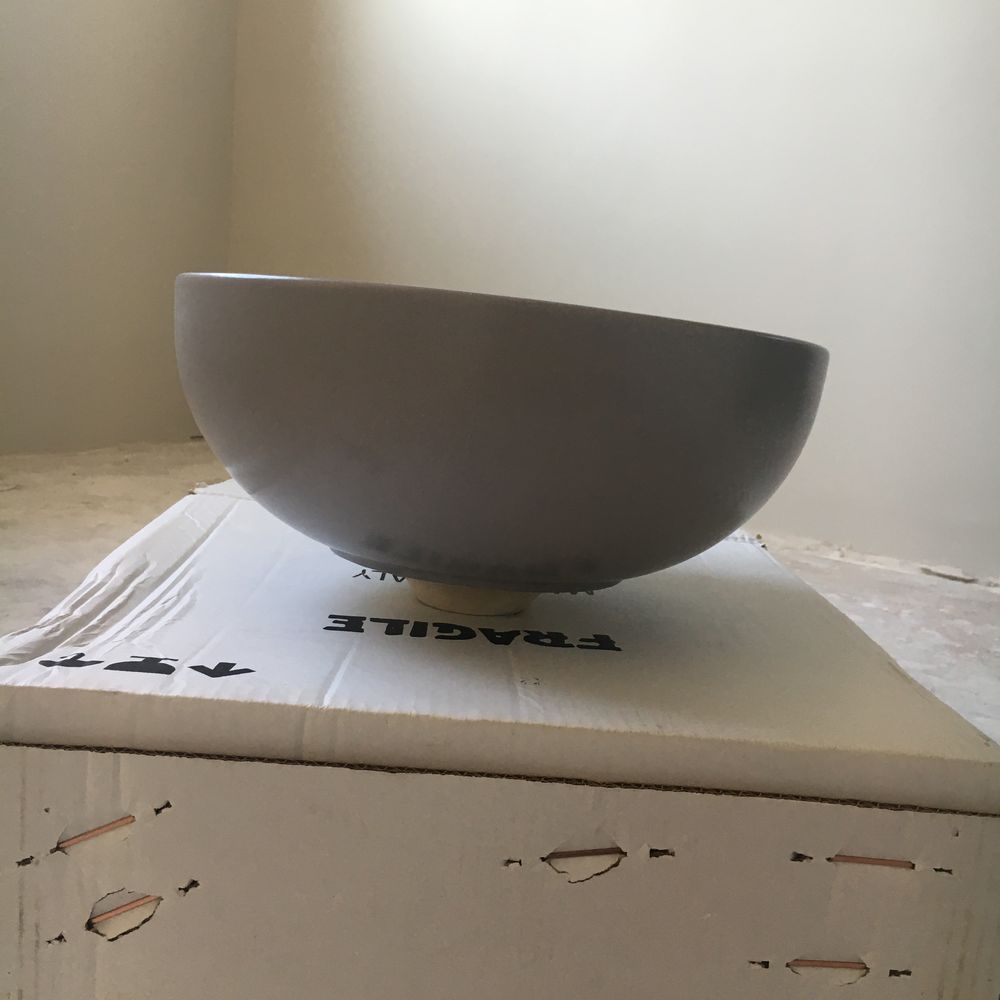 Vasque neuve ronde grise diam. 37cm Bricolage