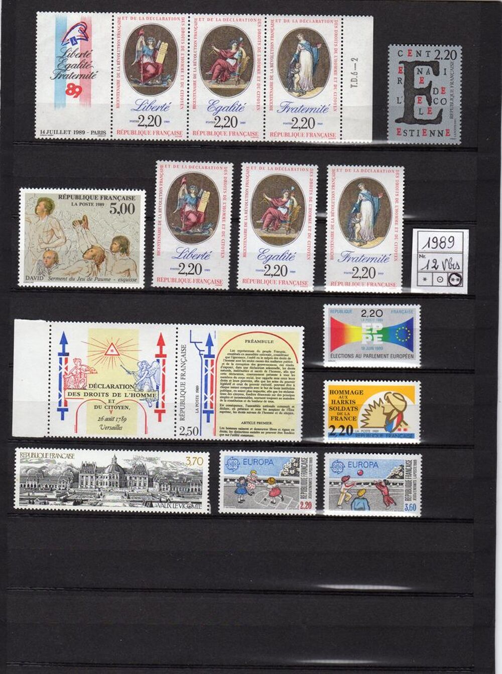 TIMBRES de FRANCE N** 1989 