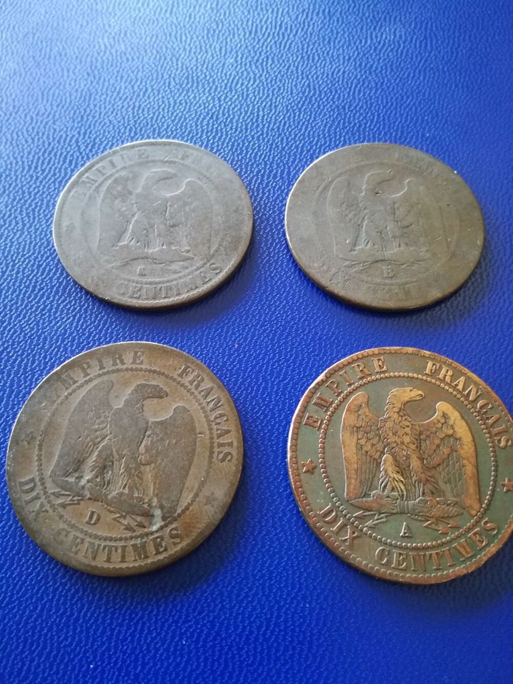 1855 - 1862 quatre pieces 10 centimes 