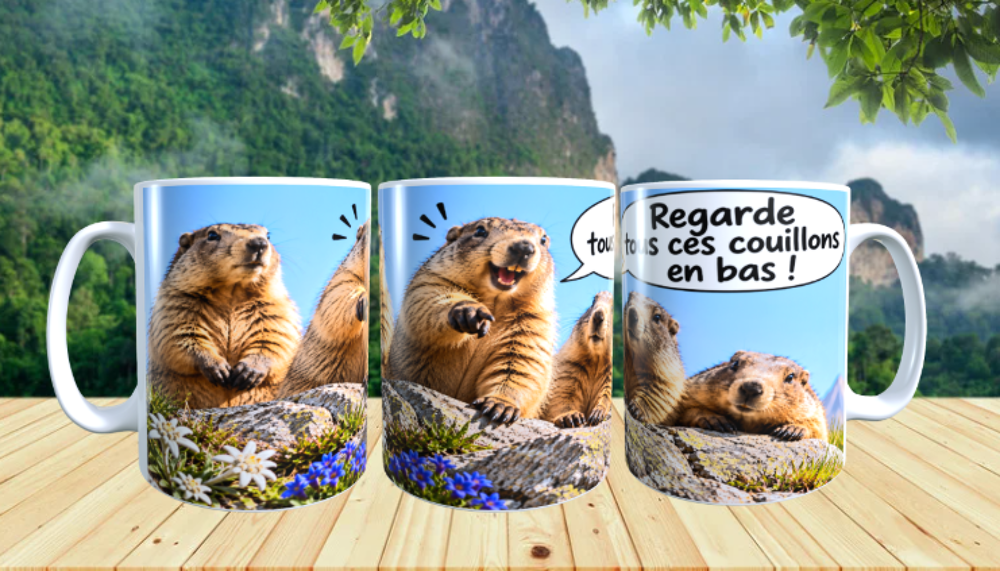 Mug humour Les marmottes
Décoration