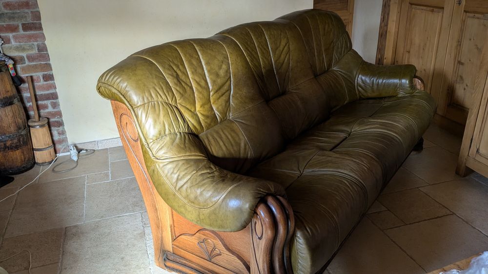 ensemble de 2 canap&eacute; en cuir Meubles