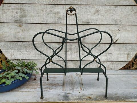 Ancien Porte-Revues Métal Design 1950 Vintage Style Adnet 130 Loches (37)
