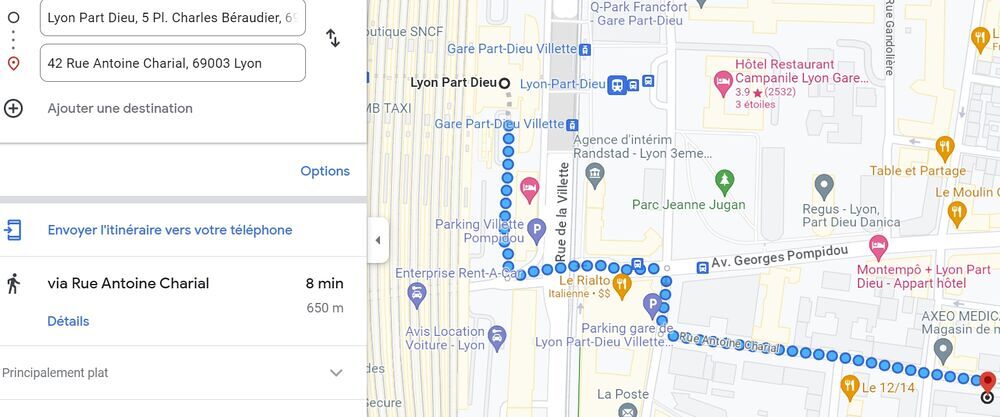 Location Parking/Garage Garage sécurisé 5 min à pieds gare Part-Dieu Lyon 3