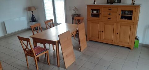 BUFFET + TABLE + 4 CHAISES 350 Pontorson (50)