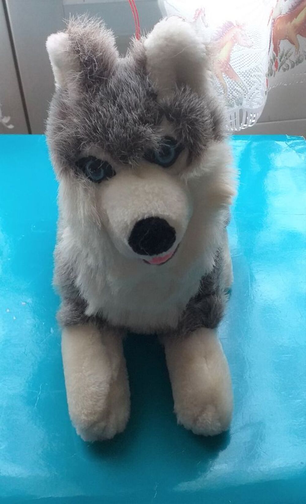 Peluche chien husky Hauteur 26 cm Jeux / jouets