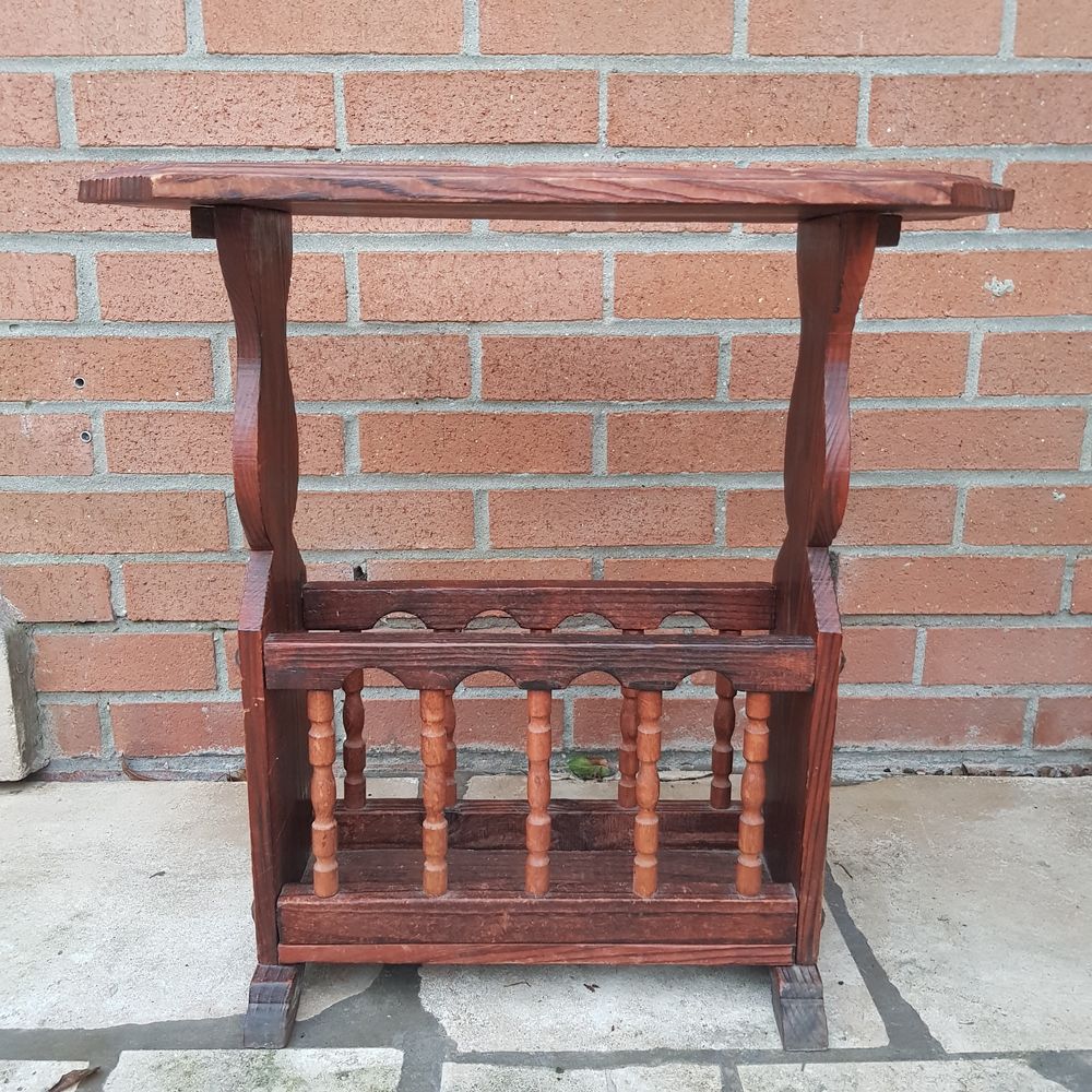 Porte journaux en bois rustique Meubles