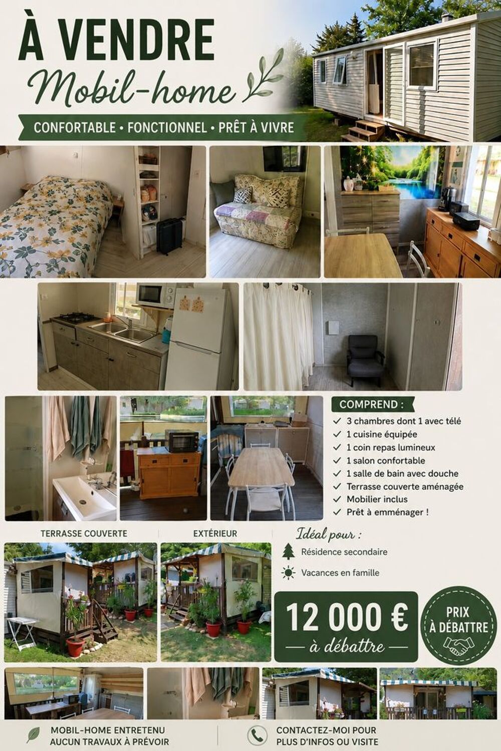 Vente Autre Mobil home Saint-donat-sur-l'herbasse