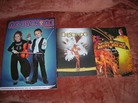 programme de la tourn�e AGE TENDRE+2 magazines Royal Palace 10 Reims (51)