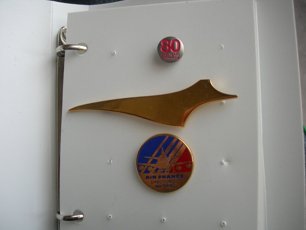 Lot de 3 badges Air France Concorde 