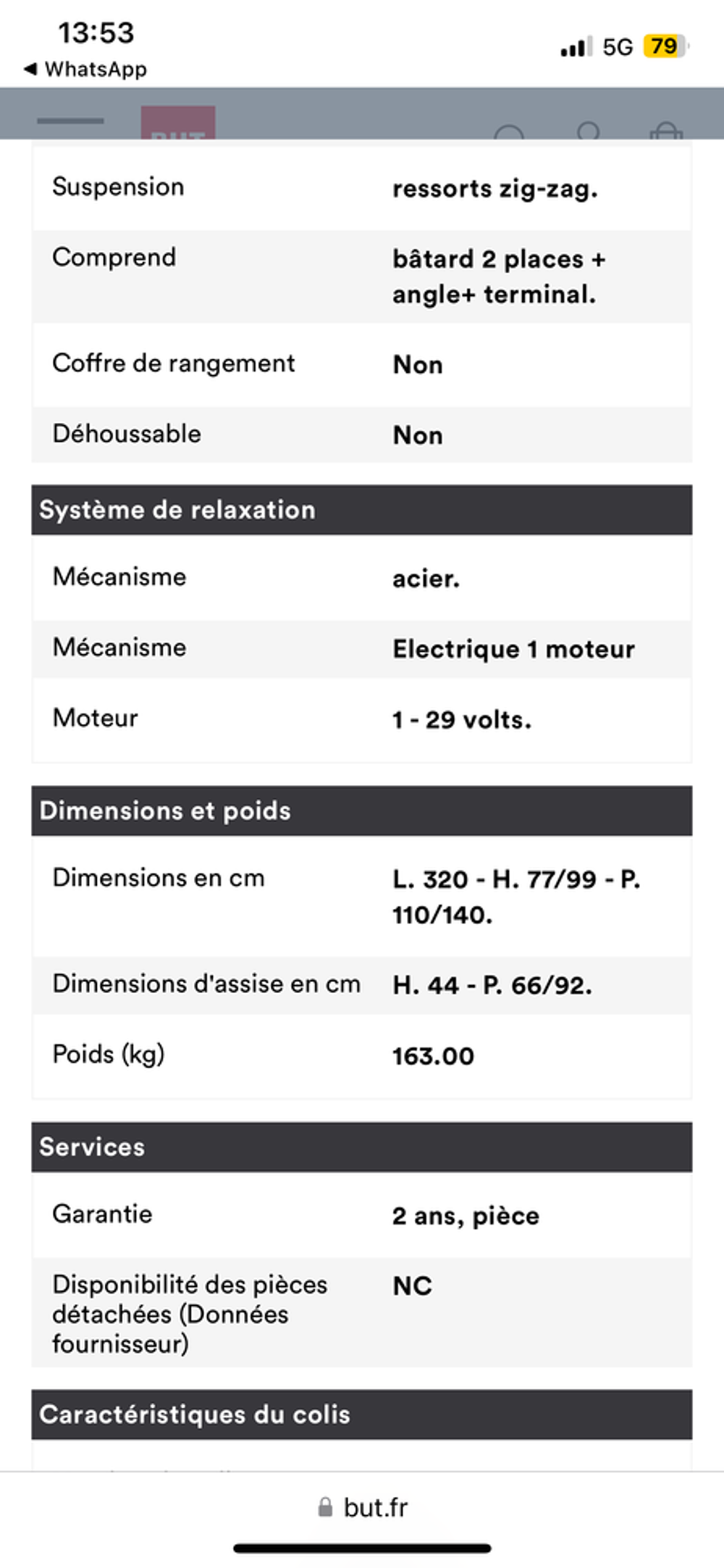 Canap&eacute; Palladio convertible avec moteur &eacute;lectrique Meubles