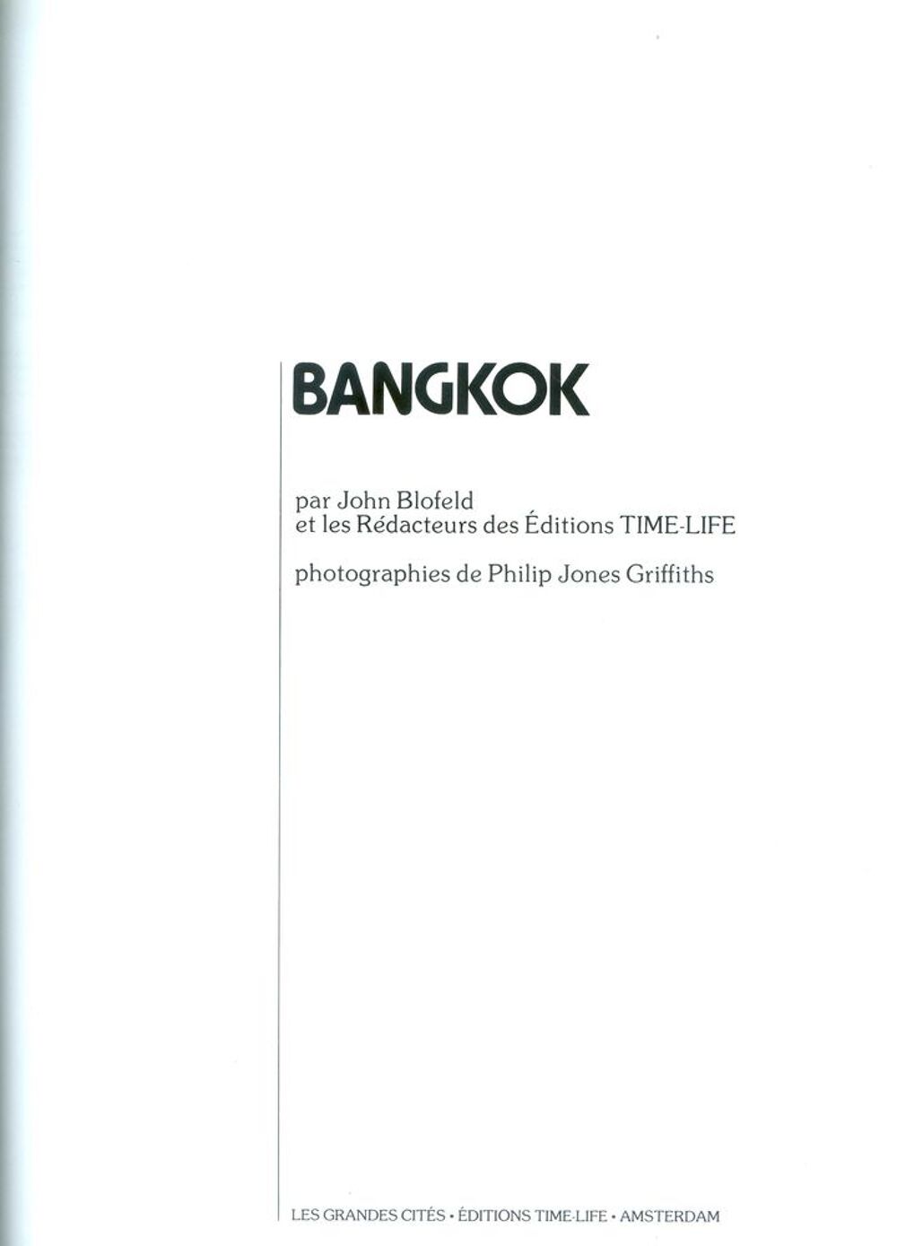 BANGKOK - John Blofeld Livres et BD