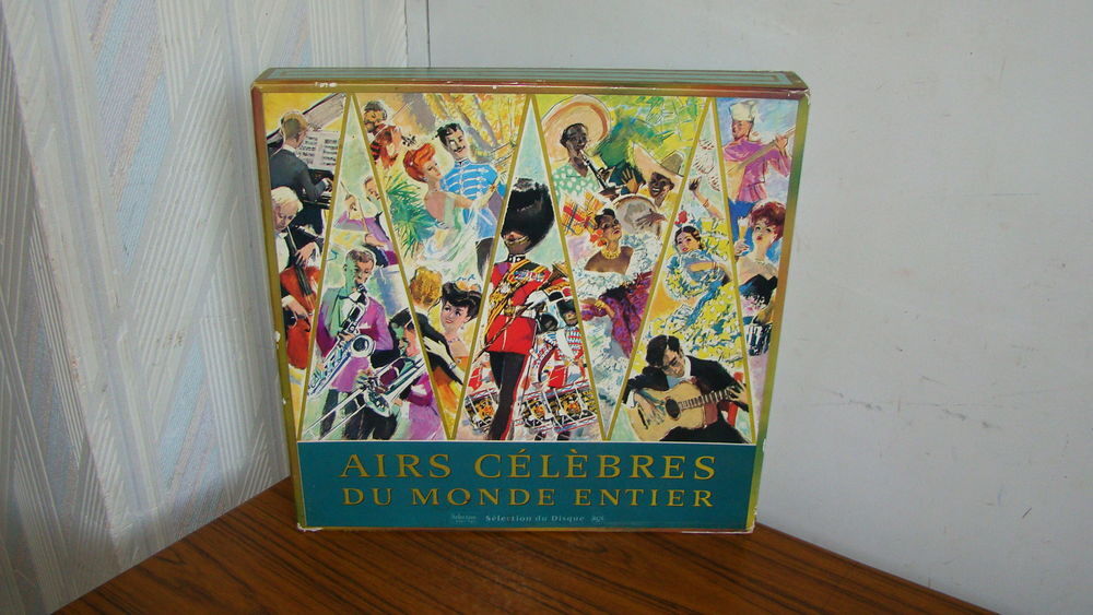 Coffret Airs c&eacute;l&egrave;bres du monde entier (10 vinyles) - 1960 CD et vinyles