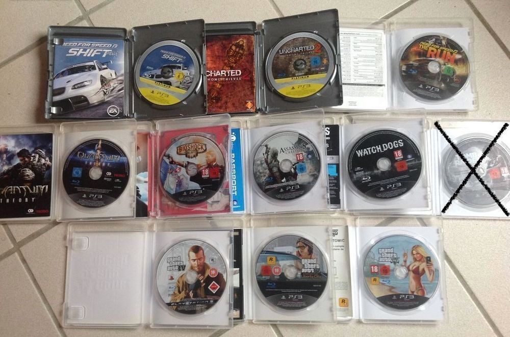 10 JEUX PS3 EN TR&Egrave;S BON &Eacute;TAT Envoi Possible
Consoles et jeux vidéos