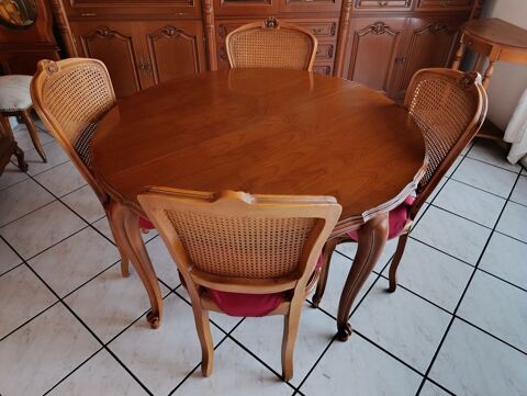 Table extensible en merisier + 4 chaises 150 Barjouville (28)