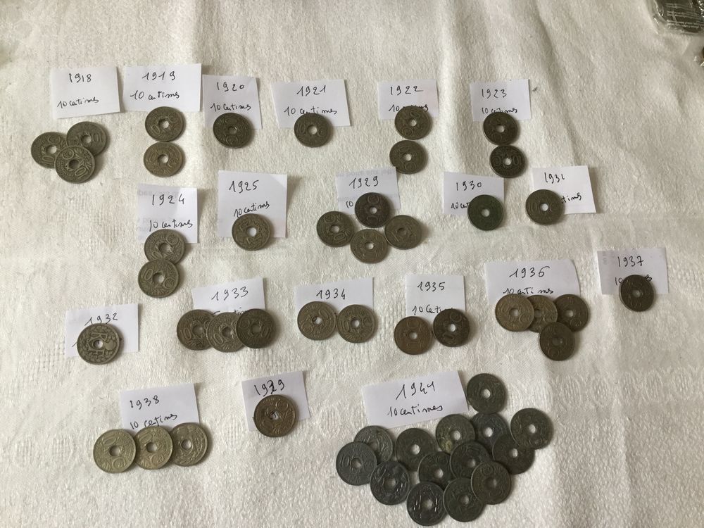 Pi&egrave;ces de monnaie anciennes 