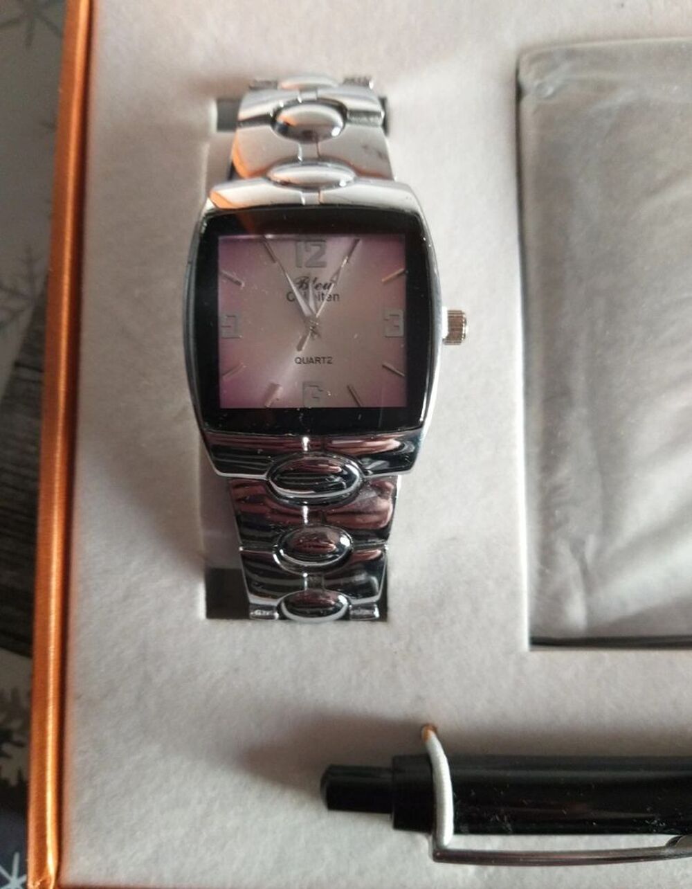 Coffret montre stylo portefeuille Bijoux et montres