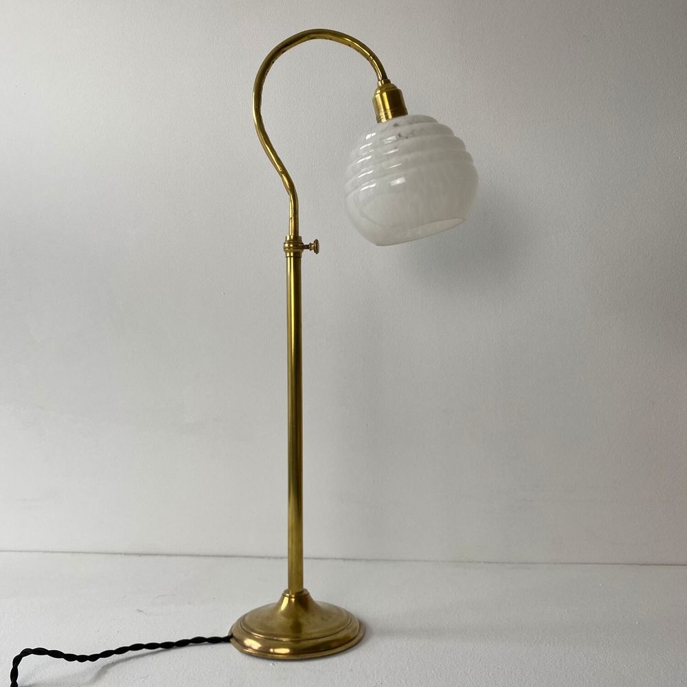 ANCIENNE LAMPE DE BUREAU COL DE CYGNE VINTAGE 
Décoration