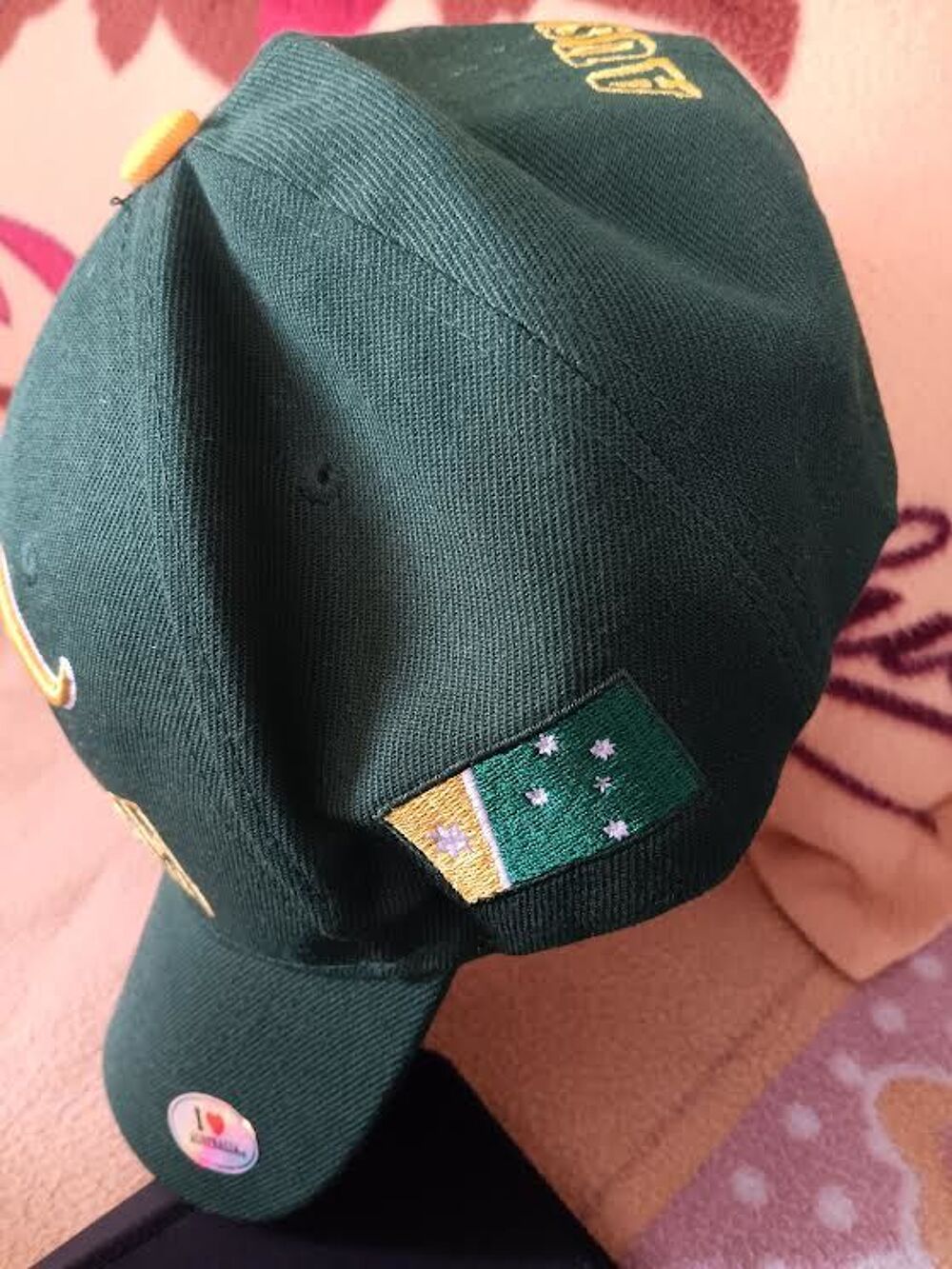 Casquette Australie verte kangourou brod&eacute; 12EUR Sports
