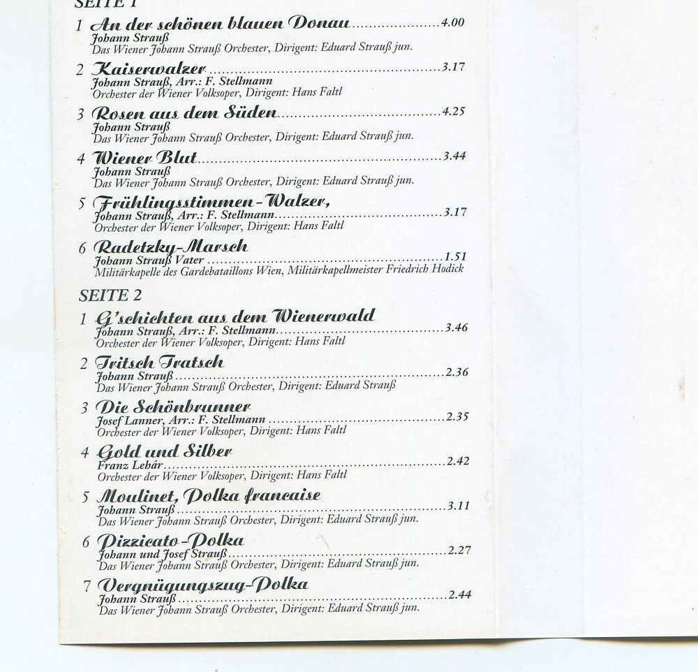 NEUJAHR IN WIEN - Johann Strauss, CD et vinyles