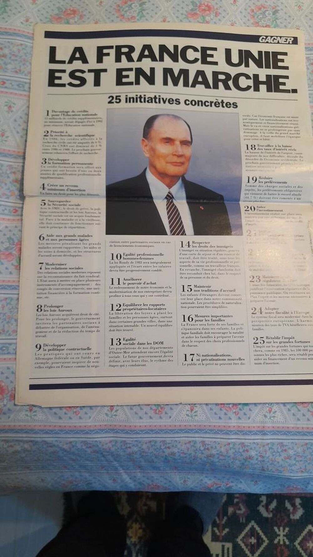 FRANCOIS MITTERRAND 5 MAGAZINES d'EPOQUE Livres et BD