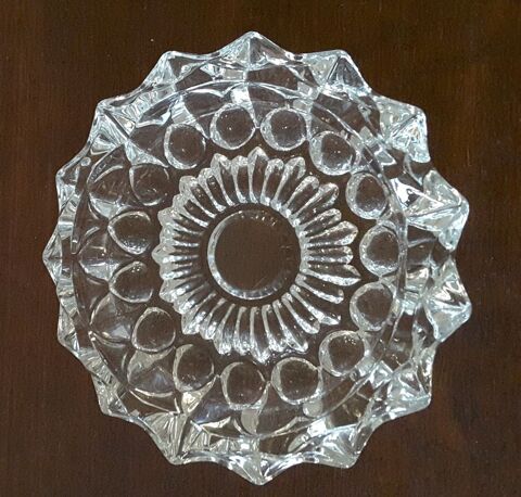 Cendrier  rond ? Verre taill ? Vintage 4 Limoges (87)