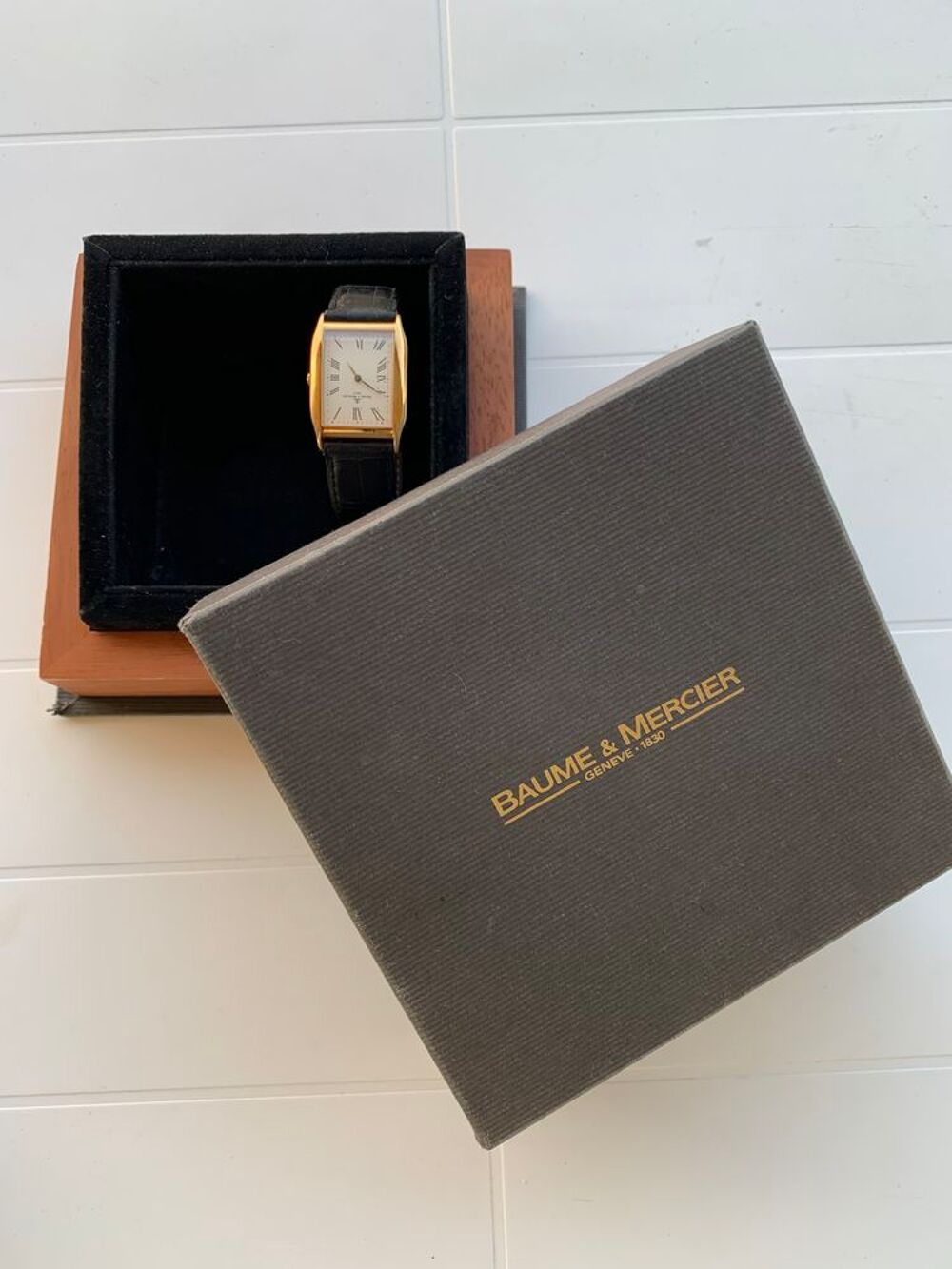 Baume et Mercier homme Hampton OR 18 carats. Bijoux et montres