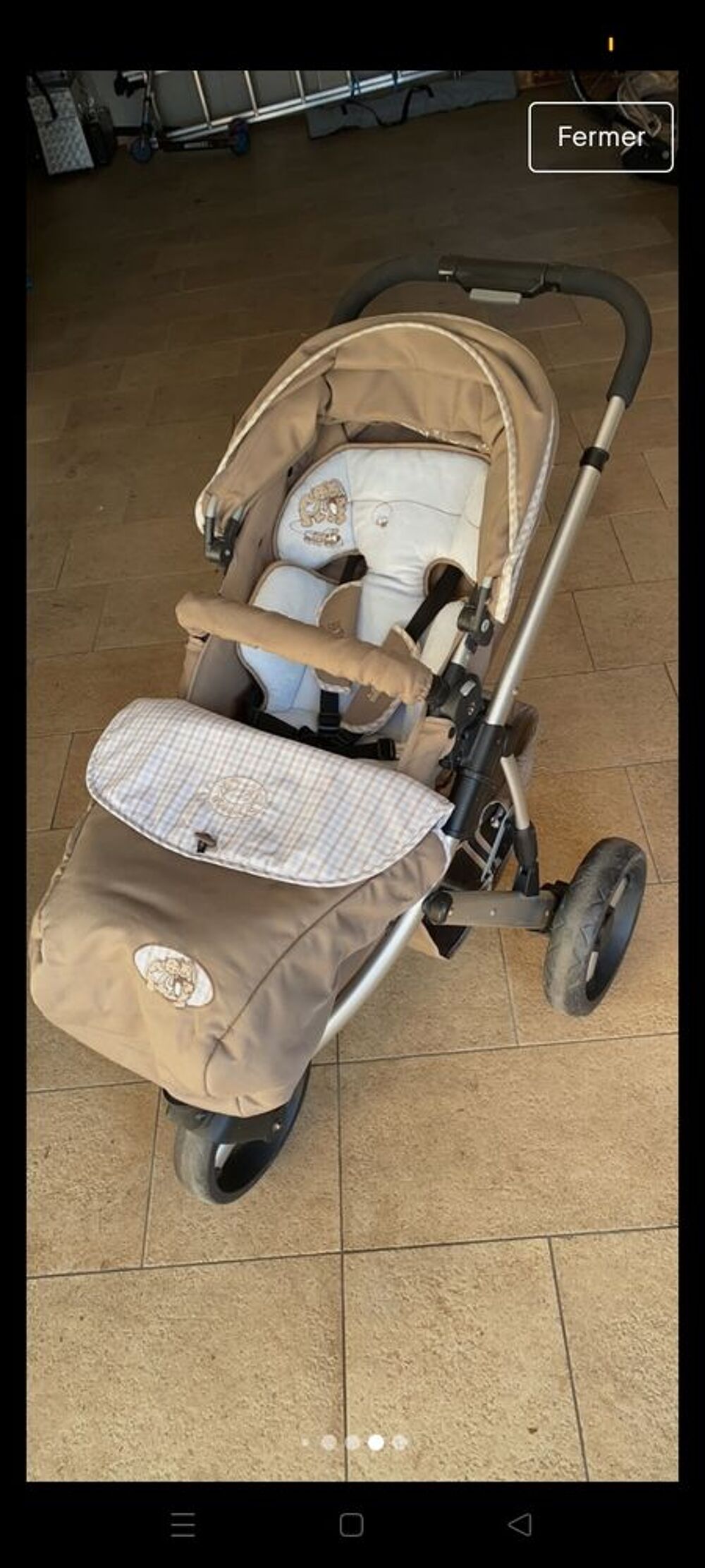 Poussette noukies 3 roues avec cosy landau Pu�riculture