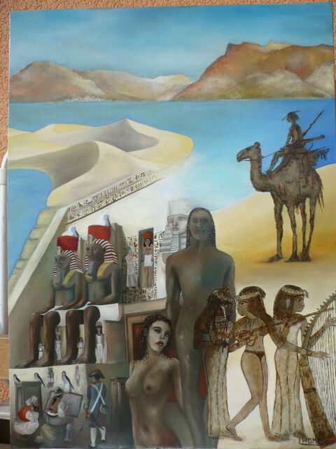Tableau. Terre des pharaons. 320 Roquebrune-Cap-Martin (06)