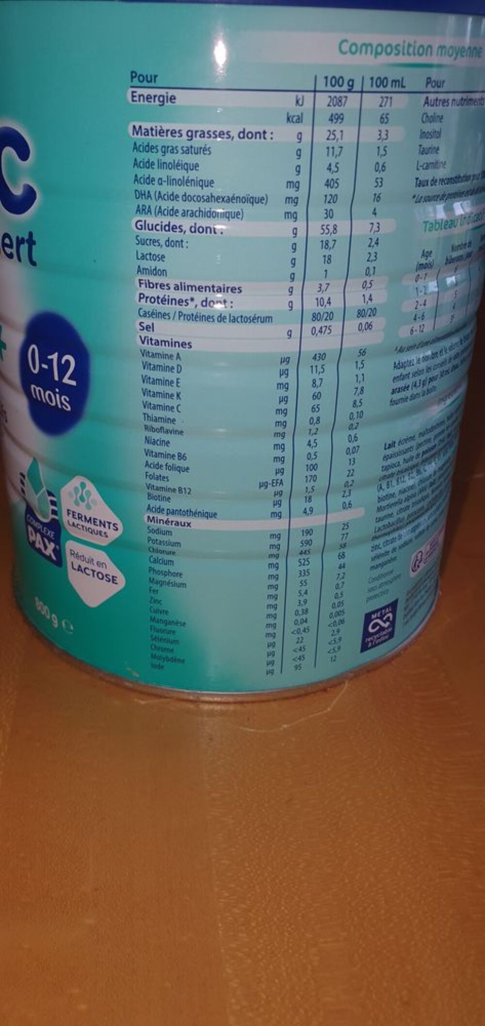 Lait b&eacute;b&eacute; Novalac Expert Puériculture