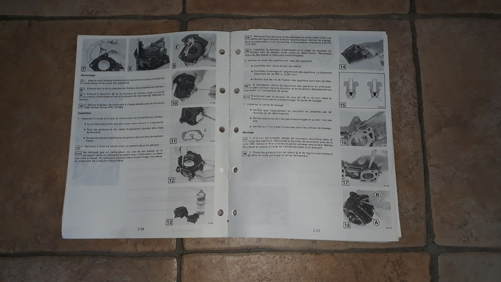 Manuel technique atelier hors bord evinrude /johnson Livres et BD