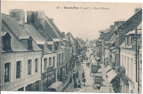 62. CPA SAINT POL. Rue d'Hesdin 
7 Saint-Pol-sur-Ternoise (62)