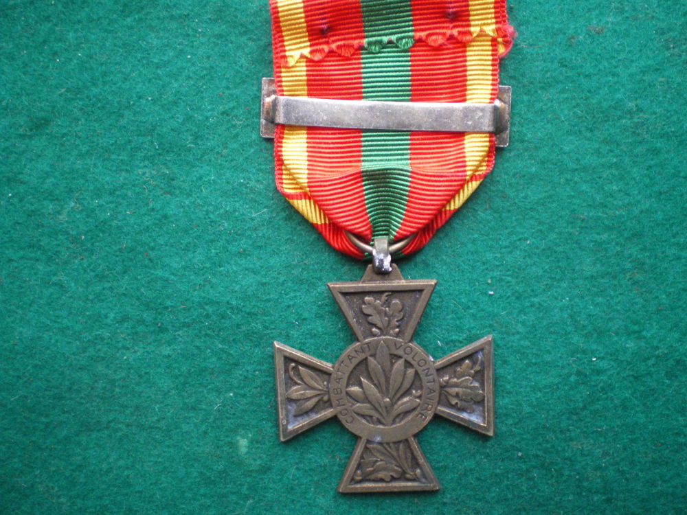 M&eacute;daille du Combattant Volontaire de 1939-1945. 